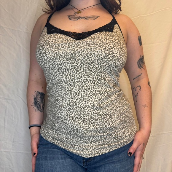 Cheetah Print Lingerie Cami - Picture 2 of 6